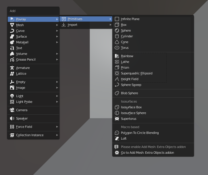 LUNEX For POV-Ray - Entry Index